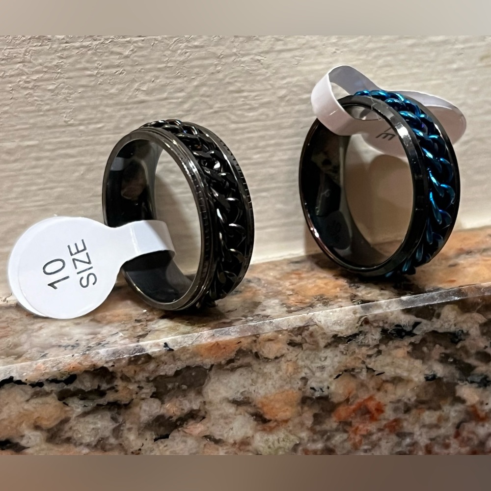 Unisex Chain Fidget Rings - Picture 4 of 4
